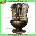 cast elephant brass fountain GBF-M024